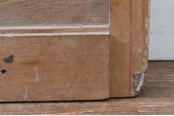 アンティーク建具　大振り!!　栗材・檜(ヒノキ)材　堂々とした佇まいが存在感を放つ蔵戸1枚(引き戸、玄関戸)(R-079864)