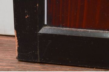 アンティーク建具　和モダンな空間を演出する幅広帯戸2枚セット(引き戸、板戸)(R-079865)