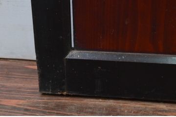 アンティーク建具　和モダンな空間を演出する幅広帯戸2枚セット(引き戸、板戸)(R-079866)