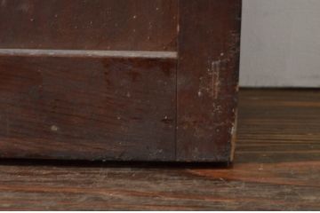 アンティーク建具　ペイント仕上げ限定　和の空間を高める幅広格子戸2枚セット(引き戸、障子戸)(R-079867)