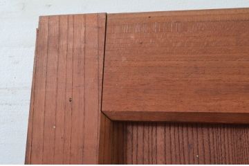 アンティーク建具　美しい総欅(ケヤキ)材の蔵戸1枚(引き戸、玄関戸)(R-079868)