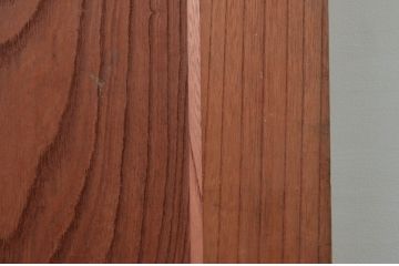 アンティーク建具　美しい総欅(ケヤキ)材の蔵戸1枚(引き戸、玄関戸)(R-079868)