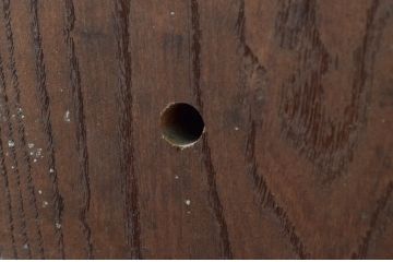 アンティーク建具　美しい総欅(ケヤキ)材の蔵戸1枚(引き戸、玄関戸)(R-079868)