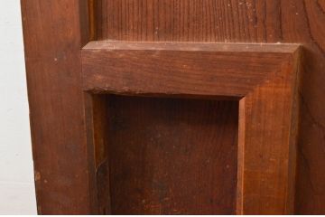 アンティーク建具　美しい総欅(ケヤキ)材の蔵戸1枚(引き戸、玄関戸)(R-079868)