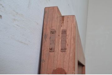 アンティーク建具　美しい総欅(ケヤキ)材の蔵戸1枚(引き戸、玄関戸)(R-079868)