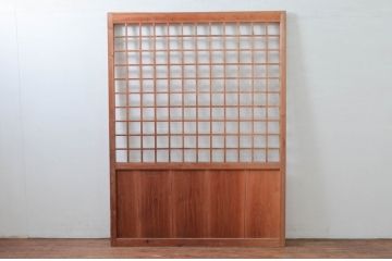 アンティーク建具　和の雰囲気を高める障子蔵戸1枚(引き戸、障子戸、玄関戸)(R-079869)