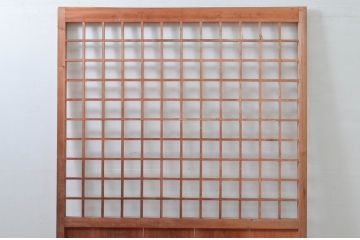 アンティーク建具　和の雰囲気を高める障子蔵戸1枚(引き戸、障子戸、玄関戸)(R-079869)