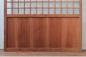 アンティーク建具　和の雰囲気を高める障子蔵戸1枚(引き戸、障子戸、玄関戸)(R-079869)