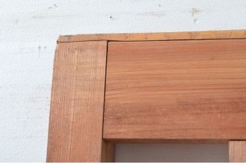 アンティーク建具　和の雰囲気を高める障子蔵戸1枚(引き戸、障子戸、玄関戸)(R-079869)