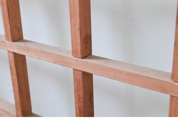アンティーク建具　和の雰囲気を高める障子蔵戸1枚(引き戸、障子戸、玄関戸)(R-079869)