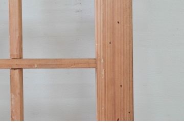 アンティーク建具　和の雰囲気を高める障子蔵戸1枚(引き戸、障子戸、玄関戸)(R-079869)
