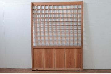 アンティーク建具　和の雰囲気を高める障子蔵戸1枚(引き戸、障子戸、玄関戸)(R-079869)