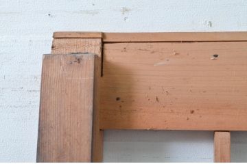 アンティーク建具　和の雰囲気を高める障子蔵戸1枚(引き戸、障子戸、玄関戸)(R-079869)