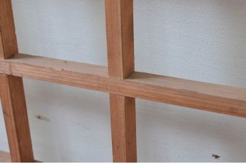 アンティーク建具　和の雰囲気を高める障子蔵戸1枚(引き戸、障子戸、玄関戸)(R-079869)