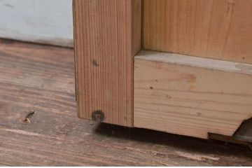 アンティーク建具　和の雰囲気を高める障子蔵戸1枚(引き戸、障子戸、玄関戸)(R-079869)