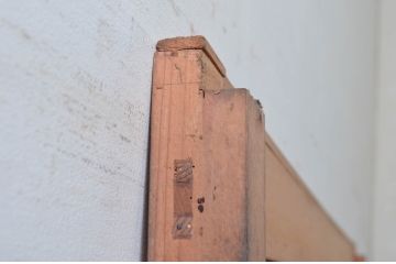 アンティーク建具　和の雰囲気を高める障子蔵戸1枚(引き戸、障子戸、玄関戸)(R-079869)