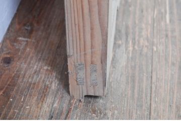 アンティーク建具　和の雰囲気を高める障子蔵戸1枚(引き戸、障子戸、玄関戸)(R-079869)