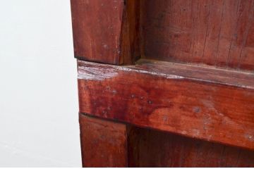 アンティーク建具　欅(ケヤキ)材　味わい深い木の風合いが魅力的な蔵戸1枚(引き戸、玄関戸)(R-079870)