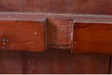アンティーク建具　欅(ケヤキ)材　味わい深い木の風合いが魅力的な蔵戸1枚(引き戸、玄関戸)(R-079870)