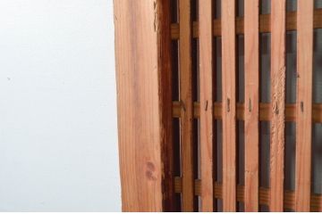 アンティーク建具　和の風情を醸し出すくぐり戸(蔵戸、玄関戸、格子戸、引き戸)(R-079871)