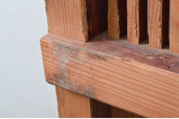 アンティーク建具　和の風情を醸し出すくぐり戸(蔵戸、玄関戸、格子戸、引き戸)(R-079871)