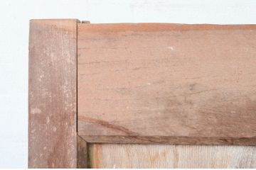 アンティーク建具　珍しい桐材の蔵戸1枚(玄関戸、引き戸)(R-079872)