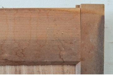 アンティーク建具　珍しい桐材の蔵戸1枚(玄関戸、引き戸)(R-079872)