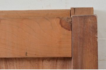 アンティーク建具　珍しい桐材の蔵戸1枚(玄関戸、引き戸)(R-079872)
