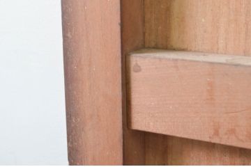 アンティーク建具　珍しい桐材の蔵戸1枚(玄関戸、引き戸)(R-079872)