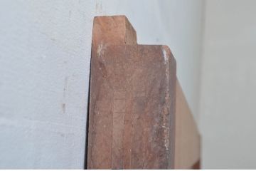 アンティーク建具　珍しい桐材の蔵戸1枚(玄関戸、引き戸)(R-079872)