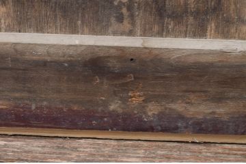 アンティーク建具　堂々とした佇まいが存在感を放つ格子蔵戸1枚(格子戸、引き戸、玄関戸)(R-079873)