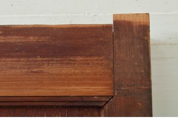 アンティーク建具　欅(ケヤキ)材　時を経た風合いが楽しめる蔵戸1枚(引き戸、玄関戸)(R-079877)