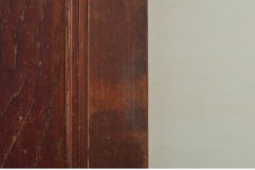 アンティーク建具　欅(ケヤキ)材　時を経た風合いが楽しめる蔵戸1枚(引き戸、玄関戸)(R-079877)