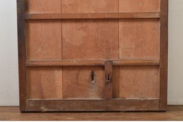 アンティーク建具　欅(ケヤキ)材　時を経た風合いが楽しめる蔵戸1枚(引き戸、玄関戸)(R-079877)