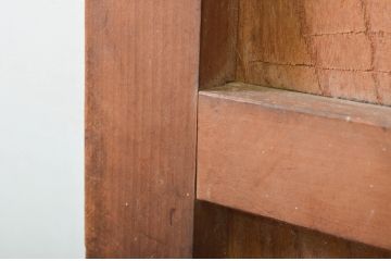 アンティーク建具　欅(ケヤキ)材　時を経た風合いが楽しめる蔵戸1枚(引き戸、玄関戸)(R-079877)
