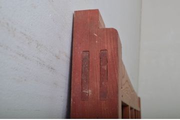 アンティーク建具　総欅(ケヤキ)材　味わい深い風合いが魅力の升目(マス目)格子蔵戸1枚(きつね格子、狐格子、引き戸、玄関戸)(R-079882)