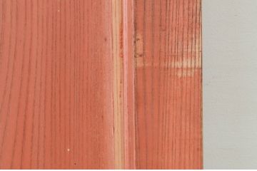 アンティーク建具　総欅(ケヤキ)材　味わい深い木の風合いが魅力的な蔵戸1枚(引き戸、玄関戸)(R-079883)