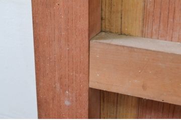 アンティーク建具　総欅(ケヤキ)材　味わい深い木の風合いが魅力的な蔵戸1枚(引き戸、玄関戸)(R-079883)