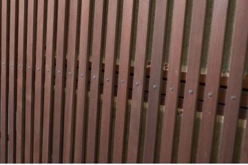 アンティーク建具　美品　腰板欅(ケヤキ)材　風情のある佇まいが魅力的な裏障子付き幅広格子戸2枚セット(帯戸、引き戸、障子戸)(R-079889)