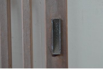 アンティーク建具　和の空間づくりにおすすめの数寄屋の荒格子戸2枚セット(引き戸)(R-079891)