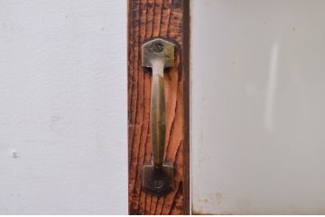 アンティーク建具　大正ロマンな雰囲気を盛り上げるガラス戸1枚(引き戸)(R-079892)