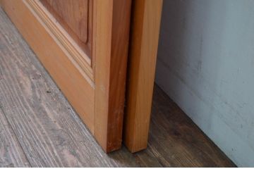 ビンテージ建具　上手物!!　上質な作り込みの幅狭ガラス戸2枚セット(引き戸、ヴィンテージ)(R-079897)