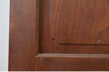 アンティーク建具　大正ロマン　上質　総欅(ケヤキ)材　どこか懐かしい雰囲気を感じるドア1枚(扉、木製ドア)(R-079898)