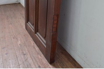 アンティーク建具　大正ロマン　上質　総欅(ケヤキ)材　どこか懐かしい雰囲気を感じるドア1枚(扉、木製ドア)(R-079898)