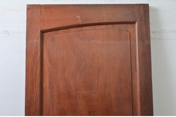 アンティーク建具　大正ロマン　上質　総欅(ケヤキ)材　どこか懐かしい雰囲気を感じるドア1枚(扉、木製ドア)(R-079898)