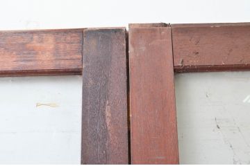 アンティーク建具　昭和レトロな店舗用の大判ガラス戸4枚セット(引き戸)(R-079901)