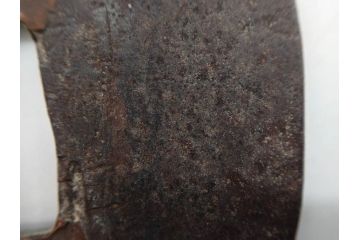 時代武具　相州住 政宗?　在銘　鉄地　木瓜形　時代を経た重みを感じる鍔(彫刻、刀装具)(R-079902)