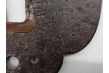 時代武具　相州住 政宗?　在銘　鉄地　木瓜形　時代を経た重みを感じる鍔(彫刻、刀装具)(R-079902)