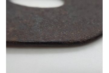 時代武具　相州住 政宗?　在銘　鉄地　木瓜形　時代を経た重みを感じる鍔(彫刻、刀装具)(R-079902)