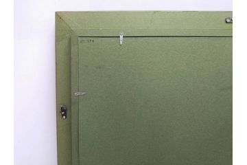 真作　一水会委員 鈴木益躬　「ベネチアグラスの花」　F6(6号)　絵画(油彩、椿、花瓶、油絵、サイン付き、肉筆、額装、ヴェネチアン)(R-079908)